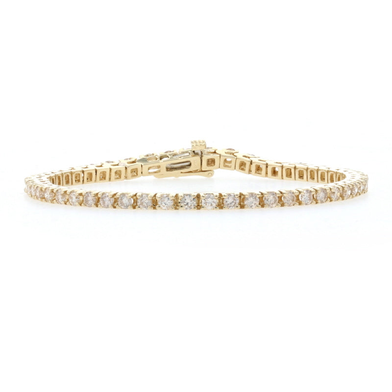 4.16ctw Diamond Bracelet Yellow Gold