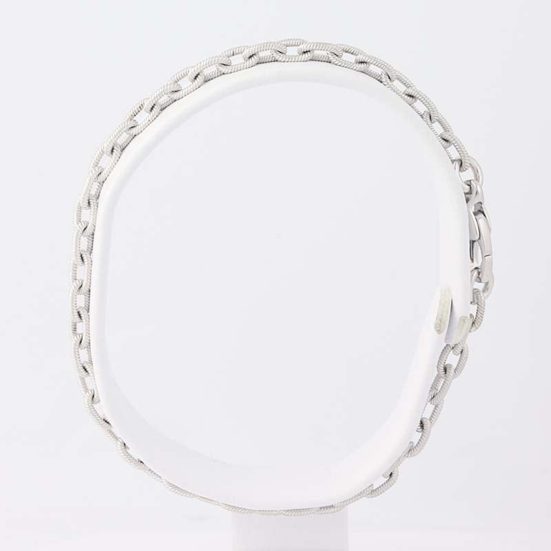 White Gold Cable Chain Bracelet