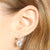 4.24ctw Diamond Earrings White Gold