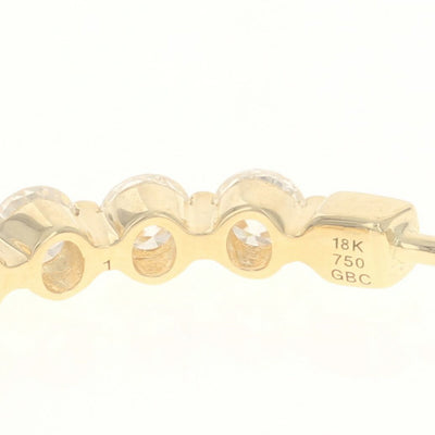 3.08ctw Diamond Earrings Yellow Gold