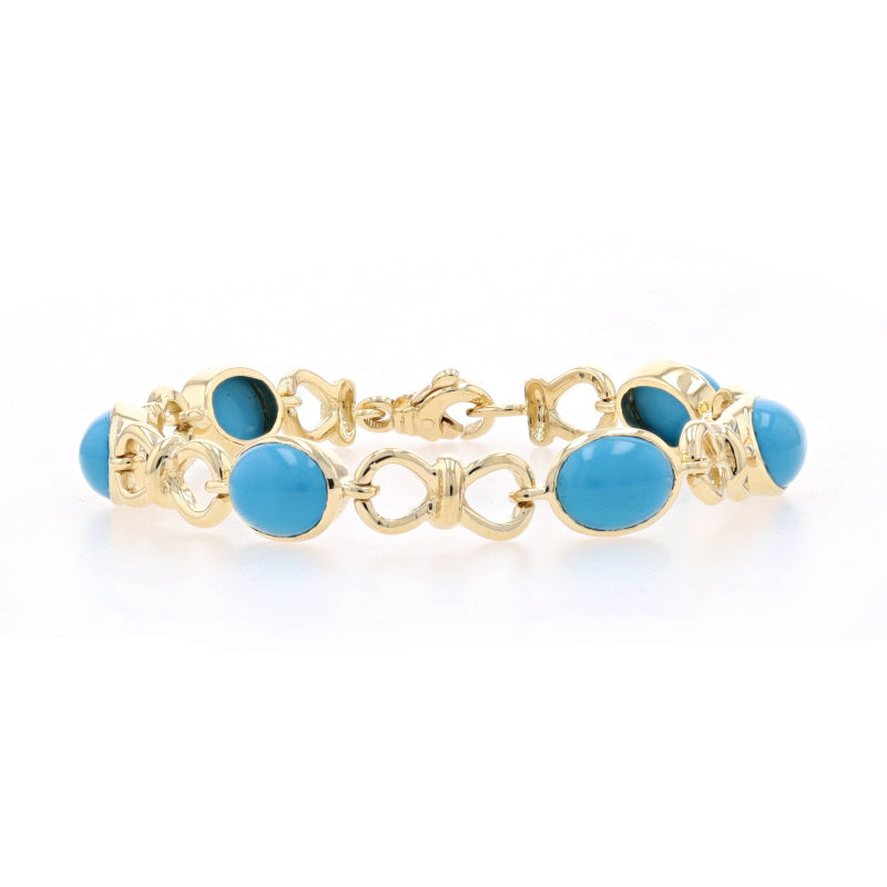 Turquoise Bracelet Yellow Gold