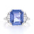 6.19ctw Sapphire & Diamond Ring Platinum