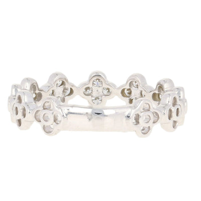 Floral Diamond Band Ring .34ctw