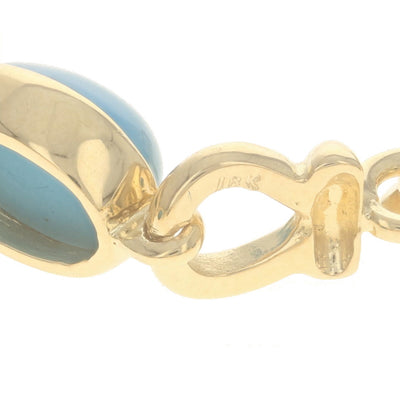 Turquoise Bracelet Yellow Gold