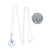 .53ct Sapphire & Diamond Necklace White Gold