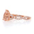 1.90ct Morganite & Diamond Ring Rose Gold