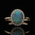.68ctw Opal & Diamond Ring Yellow Gold