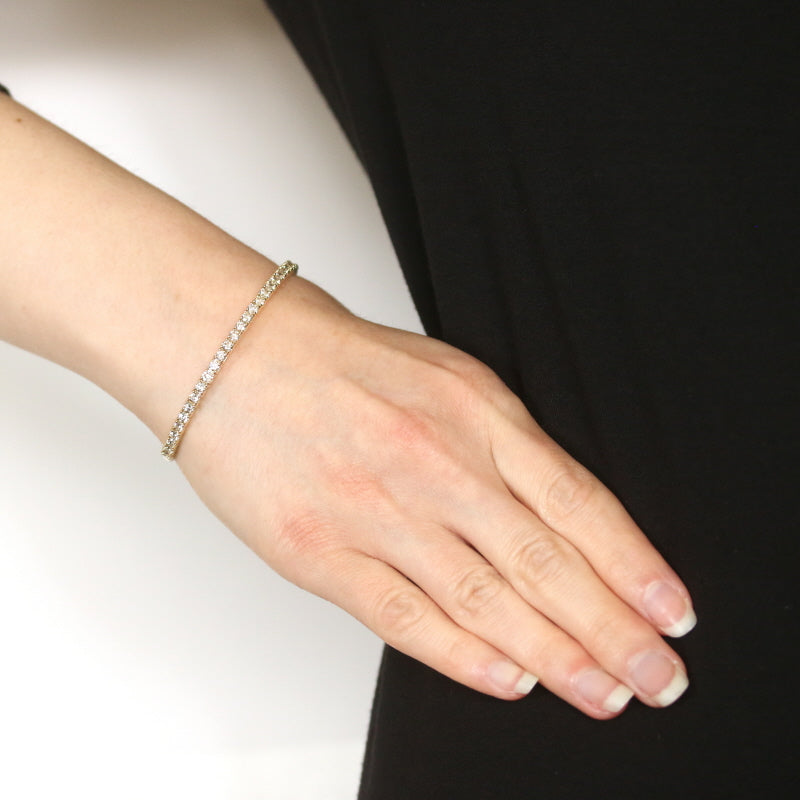 2.93ctw Diamond Bracelet Yellow Gold