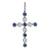 Sapphire & Diamond Cross Pendant 1.13ctw