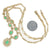 3.80ctw Emerald & Diamond Necklace Yellow Gold