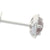 .92ctw Synthetic Alexandrite & Diamond Earrings White Gold