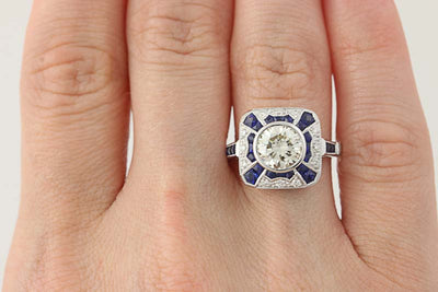 Diamond & Sapphire Ring 2.30ctw