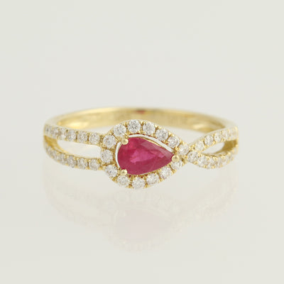 Ruby & Diamond Ring  .71ctw