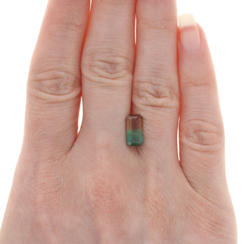 2.15ct Loose Watermelon Bicolor Tourmaline Emerald