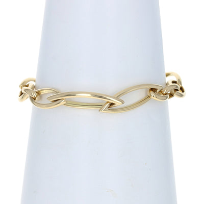 .22ctw Diamond Fancy Cable Link Bracelet Yellow Gold