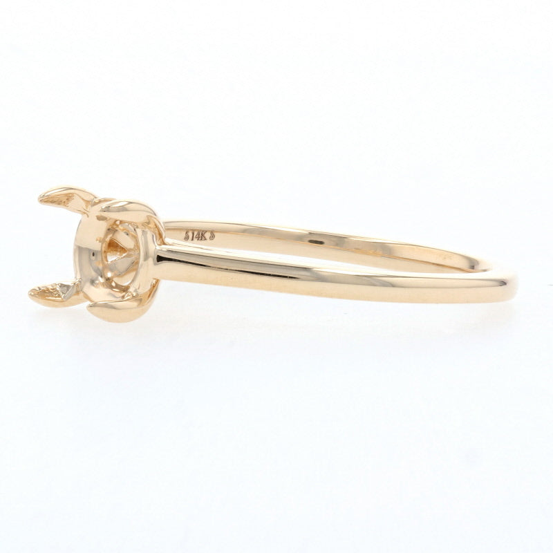 Semi-Mount Solitaire Ring Yellow Gold