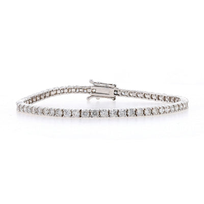 4.29ctw Diamond Bracelet White Gold