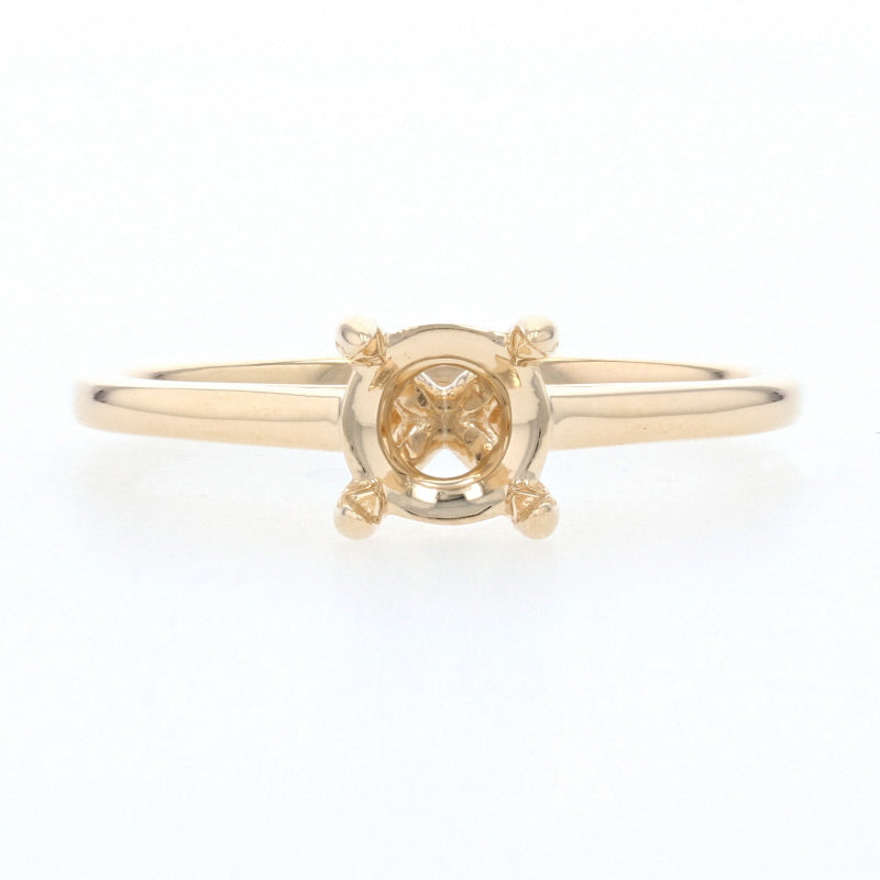 Semi-Mount Solitaire Ring Yellow Gold