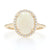 1.65ct Opal & Diamond Ring Yellow Gold