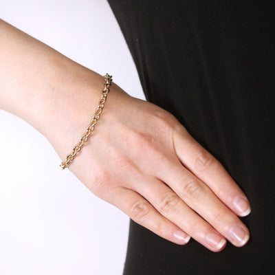 Cable Chain Bracelet Yellow Gold