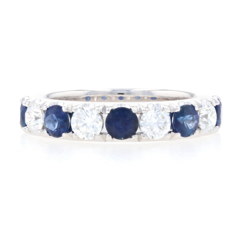 1.67ctw Sapphire & Diamond Ring White Gold