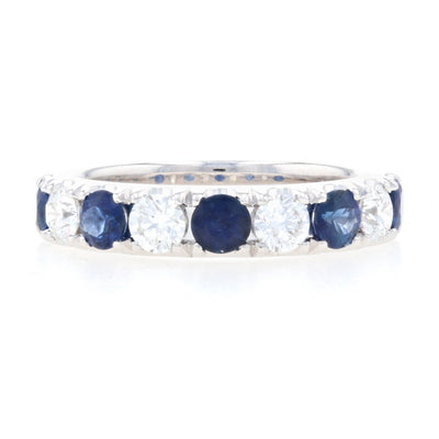 1.67ctw Sapphire & Diamond Ring White Gold