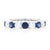 1.67ctw Sapphire & Diamond Ring White Gold