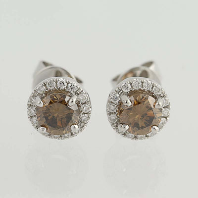 Diamond Stud Earrings  .94ctw