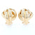 Knot Stud Earrings Yellow Gold