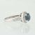 Montana Sapphire & Diamond Halo Ring GIA 2.88ctw
