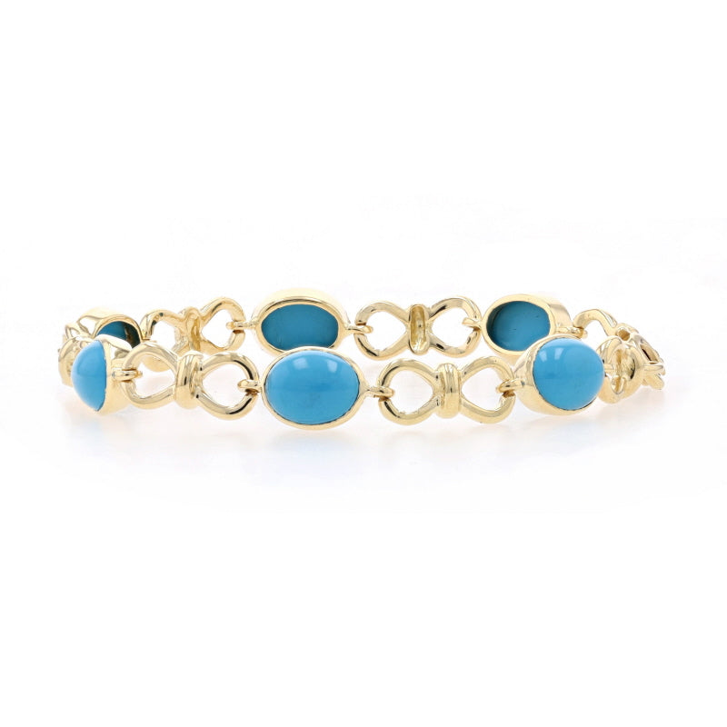 Turquoise Bracelet Yellow Gold