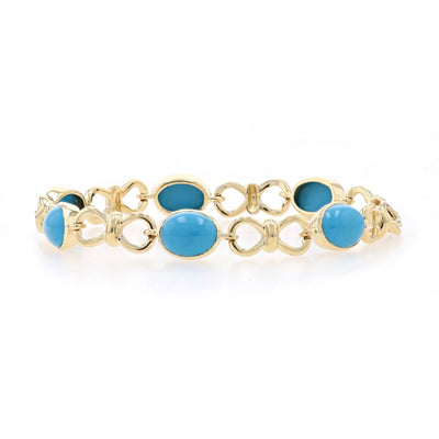 Turquoise Bracelet Yellow Gold