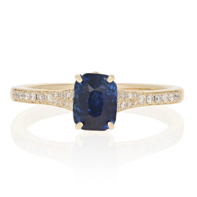 1.09ct Sapphire & Diamond Ring