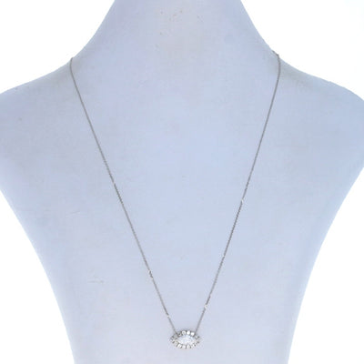 1.53ctw Diamond Necklace White Gold