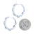 3.98ctw Sapphire & Diamond Earrings White Gold