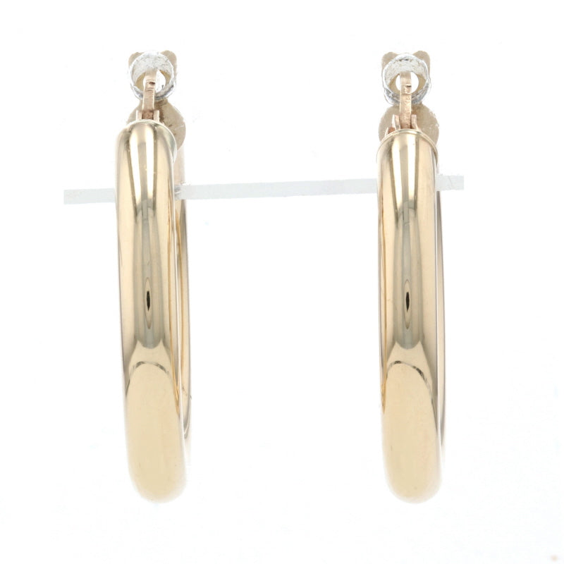 Hoop Earrings Yellow Gold