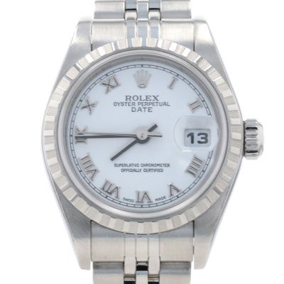 Rolex Oyster Perpetual Date Ladies Wristwatch 79240 Stainless Automatic