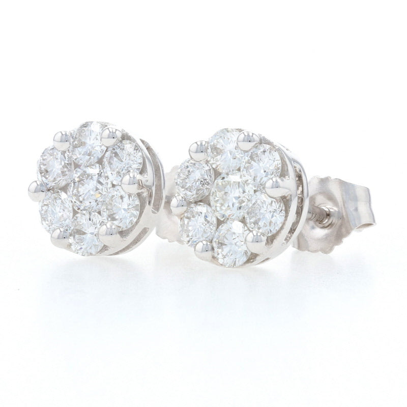 1.05ctw Diamond Earrings White Gold