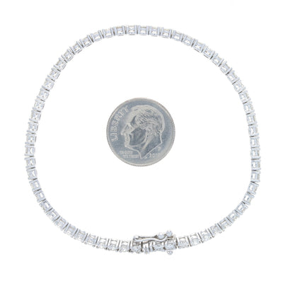 4.19ctw Diamond Bracelet White Gold