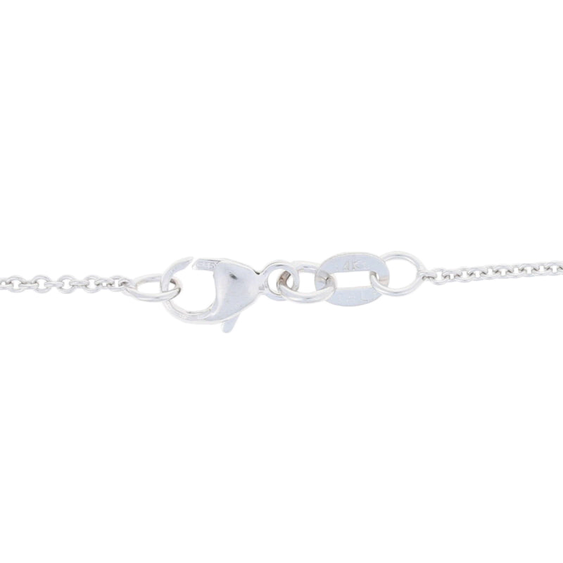 Cable Chain Necklace White Gold