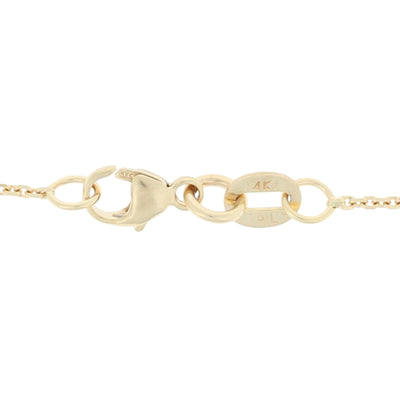 Diamond Cut Cable Chain Necklace Yellow Gold