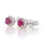 .82ctw Ruby and Diamond Earrings White Gold