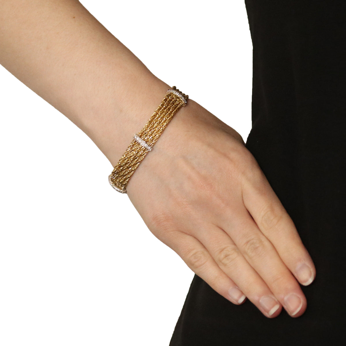 .75ctw Diamond Bracelet Yellow Gold