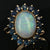 2.21ct Opal & Sapphire Ring Yellow Gold