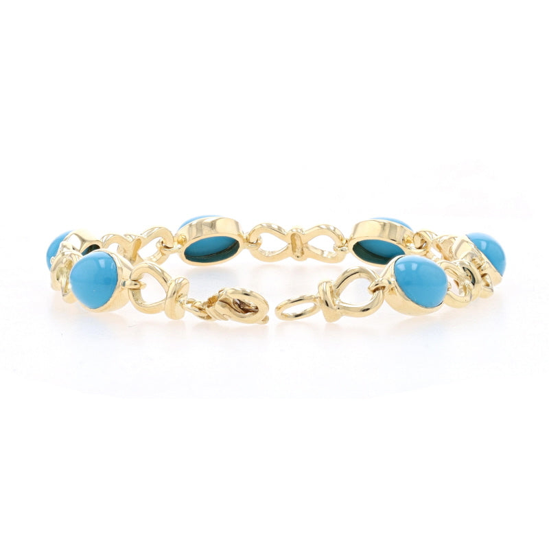 Turquoise Bracelet Yellow Gold
