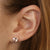 1.20ctw Morganite Earrings Rose Gold