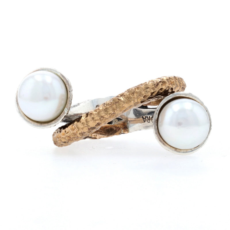 Bora Ring Cultured Pearls Sterling Silver Ring