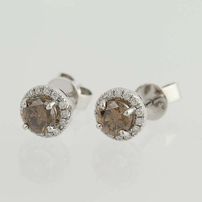 Diamond Stud Earrings  .94ctw