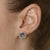 Semi-Mount Halo Stud Earrings for 6.5-7mm 1.00ctw