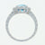 Blue Topaz & Diamond Ring 2.08ctw